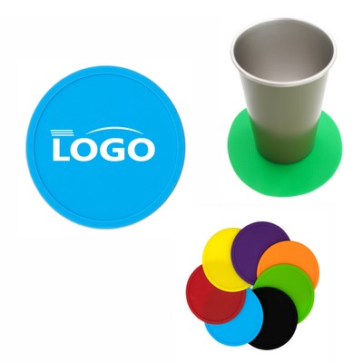 Round Silicone Drink Coaster