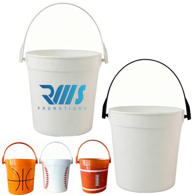 32 Oz. Plastic Rum Bucket w/Mix & Match Color Handle