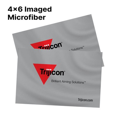Custom Microfiber Cleaning Cloth for Glasses, Screens & Electronics (4" x 6")