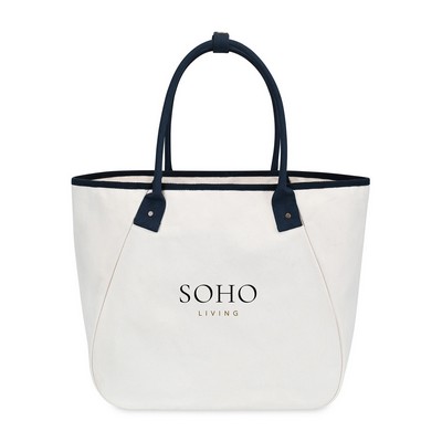 Market Street Tapered Carryall Tote - Navy