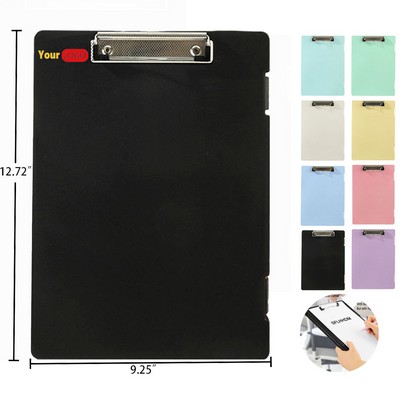A4 Heavy-Duty Plastic Clipboard with Side Opening for Storage
