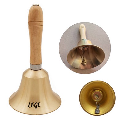 Wooden Handle Brass Bell