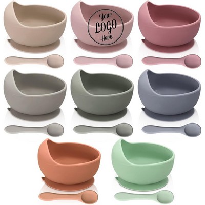 Silicone Baby Feeding Set with Secure Base