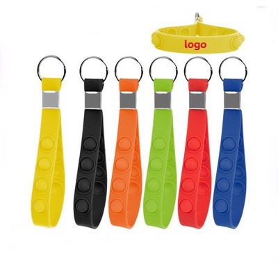 Push Pop Stress Reliever Keychain