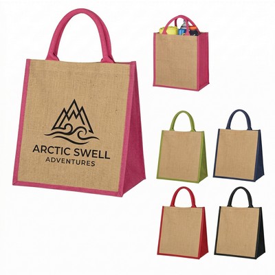 Custom Logo Jute Promotional Tote