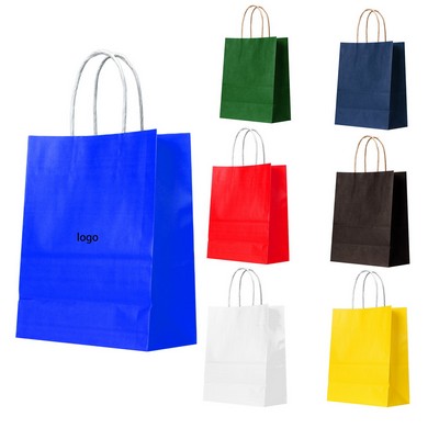 Custom Kraft Paper Takeout Bag With Handles