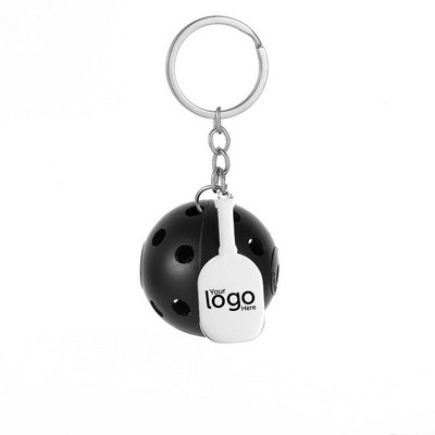 Pickleball Paddle Keychain with Laser Engraving