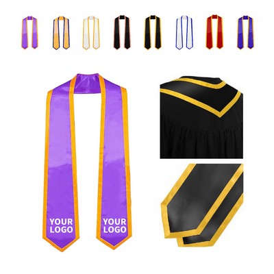 Unisex Satin Graduation Stole Sash