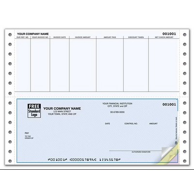 Continuous Accounts Payable Bottom Checks (1 Part)