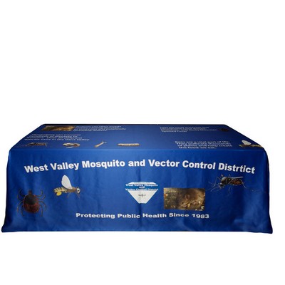 Full Color 8' Flat Table Cover (152"x58")
