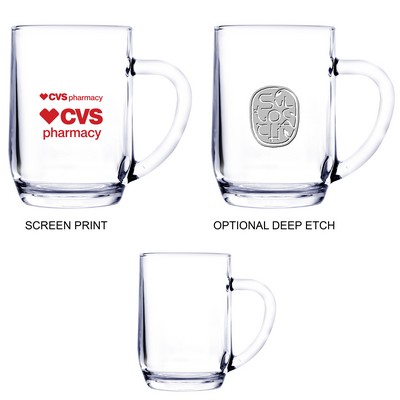 19¼ oz Glass Beer Mug (Screen Printed)