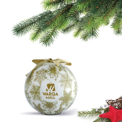 Shatterproof Ball Ornament (Gold) with Gift Box