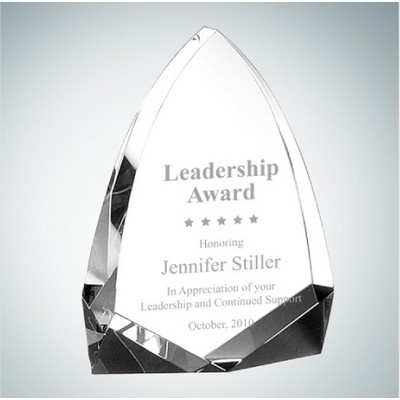 Cathedral Optical Crystal Award Plaque (Large)
