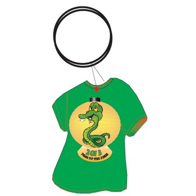 Chinese New Year T Shirt Executive Key Chain w/Mirrored Back (6 Square Inch)