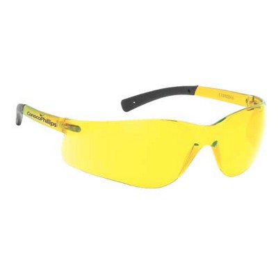 Amber Lightweight Wraparound Safety Sun Glasses