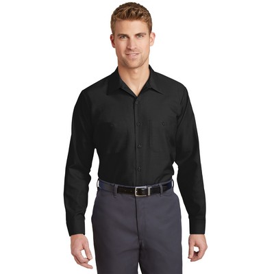 Red Kap® Long Size Long Sleeve Industrial Work Shirt.