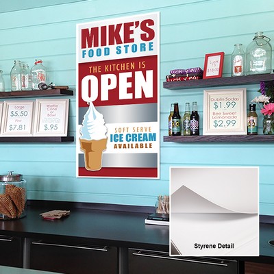 .060" Styrene Sign - 24"x36"