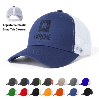 6 Panel Low Profile Trucker Cap
