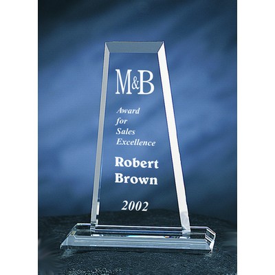 Master Award optical crystal award/trophy.10"H