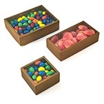 Gold Sided Clear View Top PET Candy Box Master Carton (2 3/4"x5 1/2"x1 3/8")