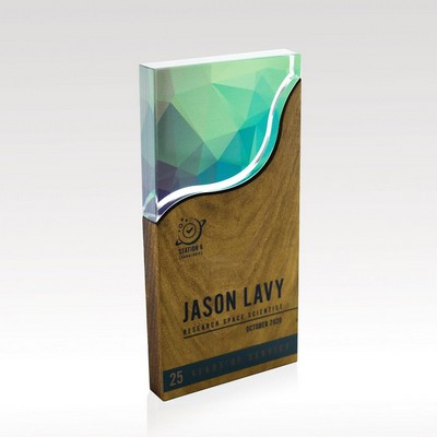 Rectangle Wood & Acrylic Award - Large