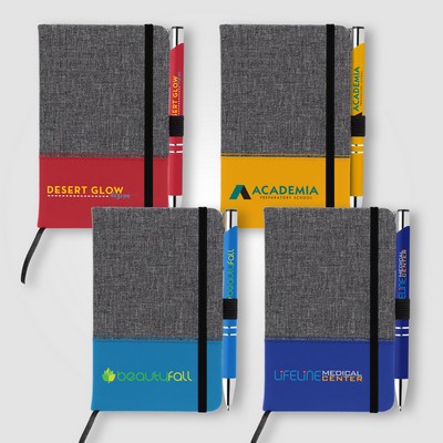 Twain Brights Notebook & Tres-Chic Pen Gift Set - Full-Color Inkjet