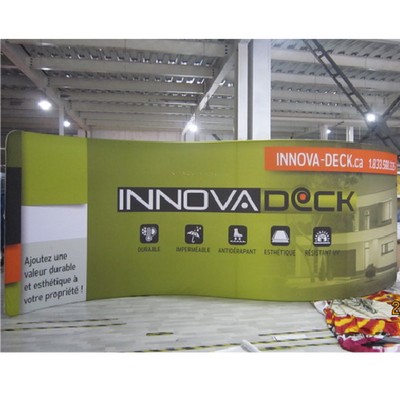 Tube Kiosk - S Shape - 20' - 1-sided (KIT)