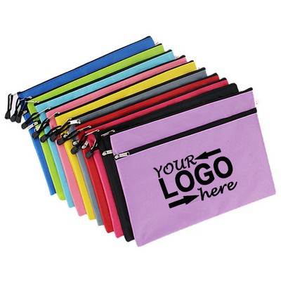 A4 Size Zipper File Bag