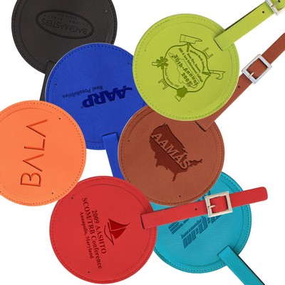 Golfer's Luggage / Bag Tag (Purple)