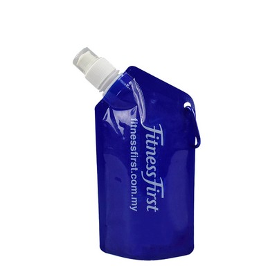750Ml Foldable Water Bag w/Carabiner