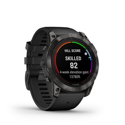 Garmin® Fenix 7X Pro Smartwatch Sapphire Solar Ed Carbon Gray W/ Black Band