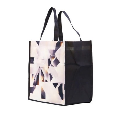 12"x 13"x 8" Full Color Cotton Tote Bags with 8" Gusset