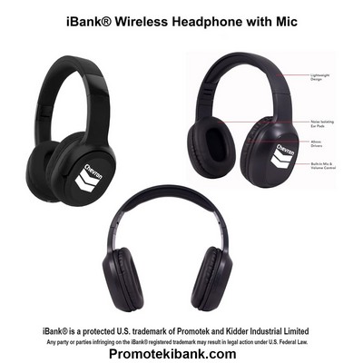 iBank ® Wireless Headphone with Mic