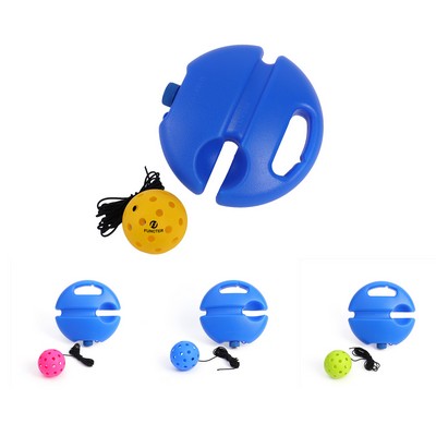 Pickleball Rebound Trainer With 40 Hole Ball