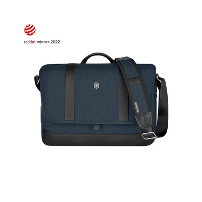 Architecture Urban2, Messenger Bag with 14'' Laptop and 10'' Tablet Compartment, Blue/Black