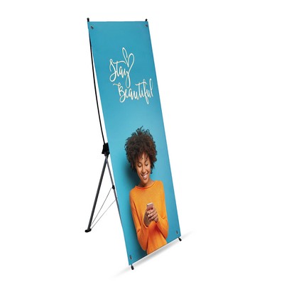 20" x 59" Adjustable X Banner Kit - 9 mil Poly