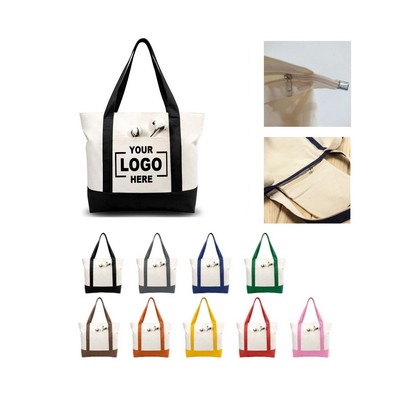 Large Rectangular Cotton Multi-Purpose Carryall Tote