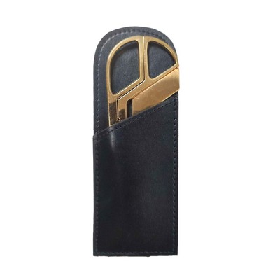 Black Bonded Leather Mini Library Set