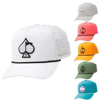 Pins and Aces Perforated Rope Hat