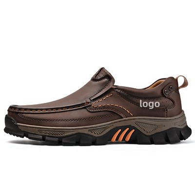 Men's PU Loafer Slip On Shoes with Rubber Sole Comfort Fit
