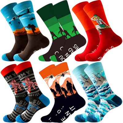 Crazy Funky Dress Crew Socks