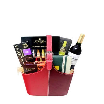 12" Pu Leather Carrying Storage Bin