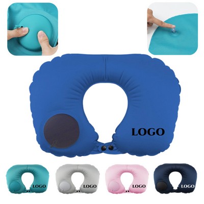 Milk Silk Inflatable Portable U-Shaped Neck Pillow