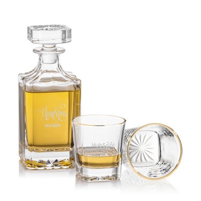 Santana Decanter & Gold Rim Set