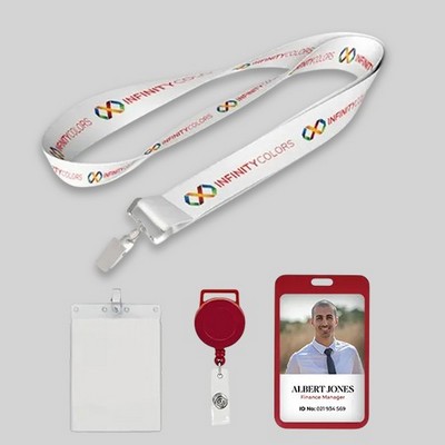 Dye sublimated Custom Full Color Lanyards 1/2"
