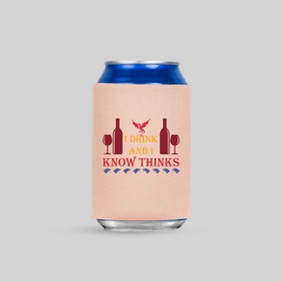 Full Color Can Sleeve - Full Color Dye-Sublimated Imprint, Full Color Background 12 Oz