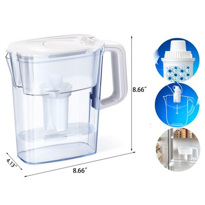 Compact 5-Cup Water Filter Pitcher