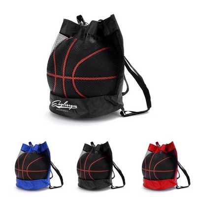 Drawstring Mesh Basketball Backpack