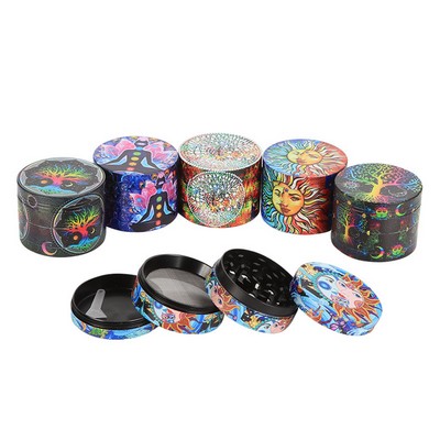 4 Layers Zinc Alloy Spice Herb Grinder
