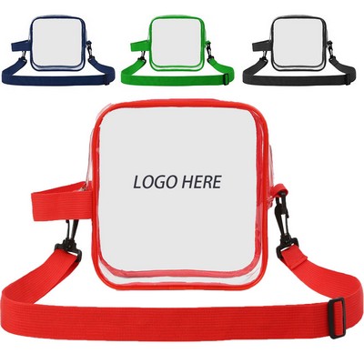 Clear PVC Crossbody Sports Pack